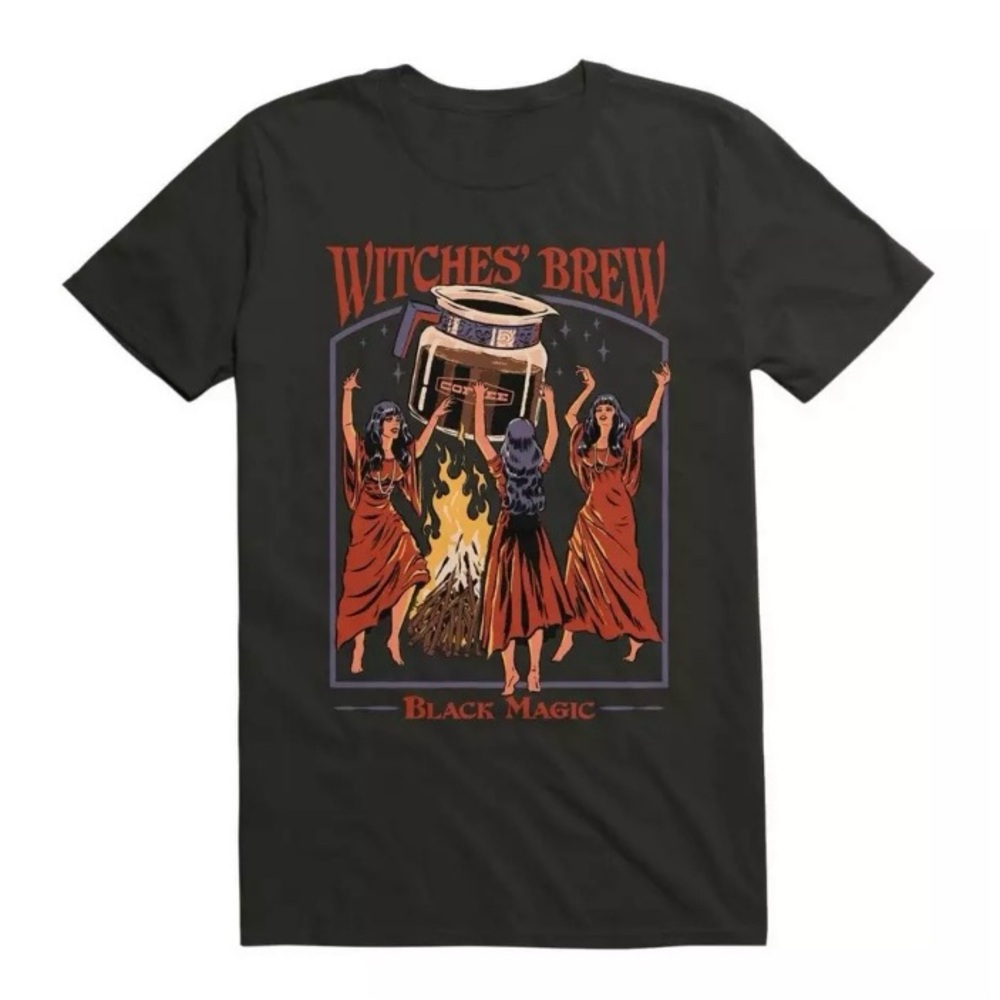 Steve Rhodes Witches Brew Black Unisex T- Shirt Size XL